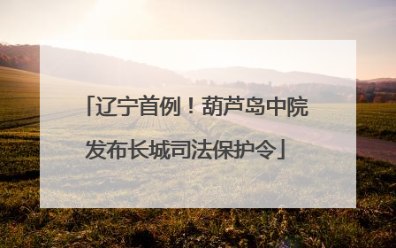 辽宁首例！葫芦岛中院发布长城司法保护令